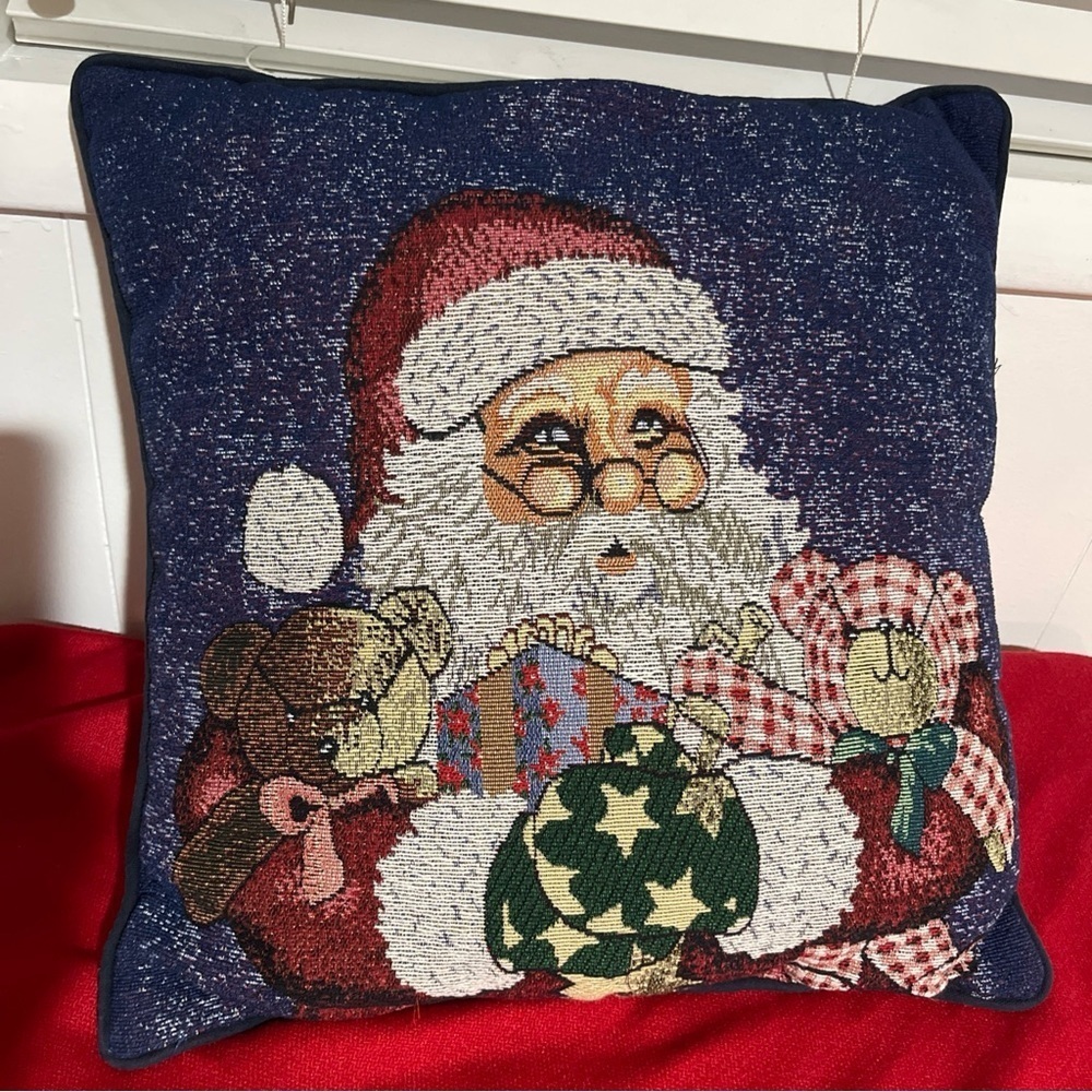 Santa Claus Holiday Throw Pillow